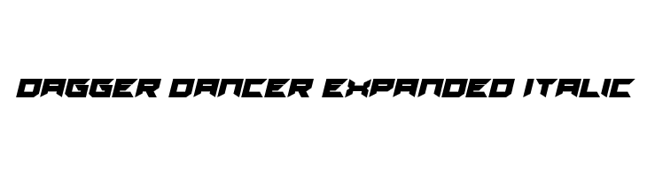 Dagger Dancer Expanded Italic  免费字体下载