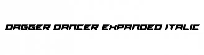 Dagger Dancer Expanded Italic  Descarca Fonturi Gratis