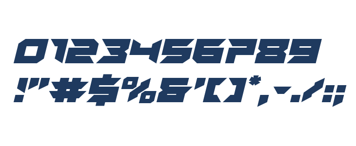 Dagger Dancer Expanded Italic Other Characters