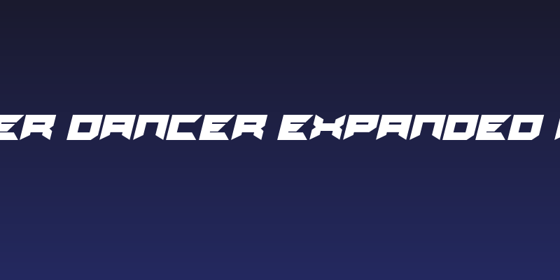 Dagger Dancer Expanded Italic Social Header