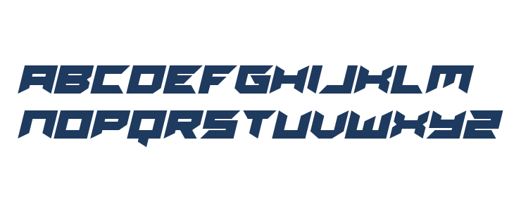 Dagger Dancer Expanded Italic Lowercase