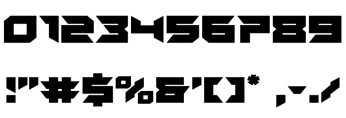 Dagger Dancer Expanded フォント その他の文字