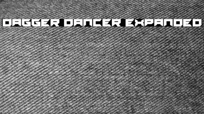 Dagger Dancer Expanded Schriftart examples