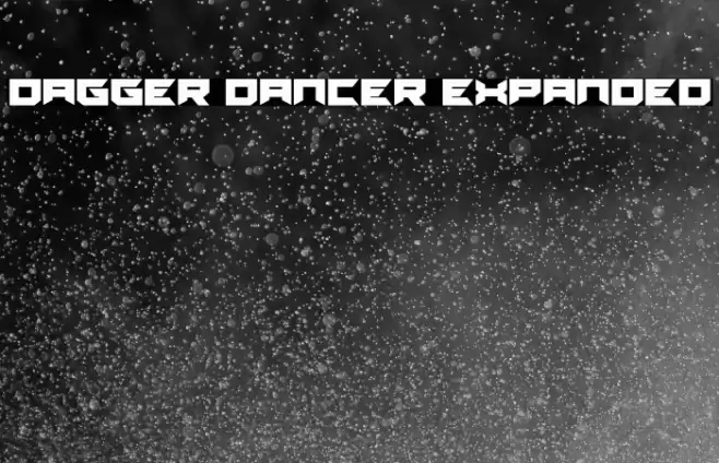 Dagger Dancer Expanded Schriftart examples