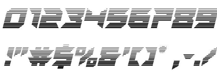 Dagger Dancer Gradient Italic Font OTHER CHARS