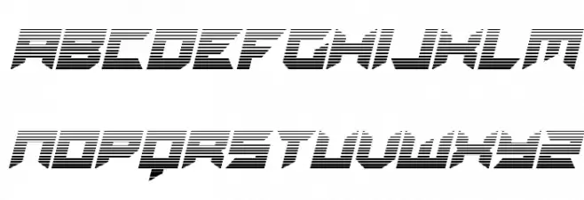 Dagger Dancer Gradient Italic Polices MAJUSCULES