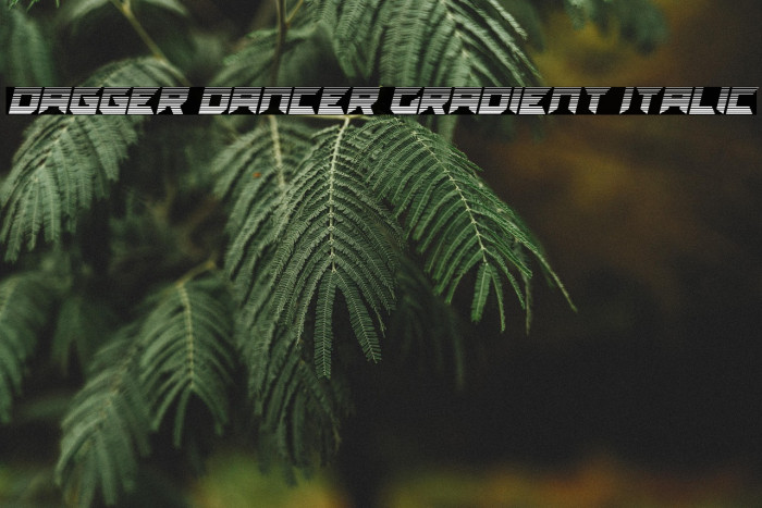 Dagger Dancer Gradient Italic Example 1