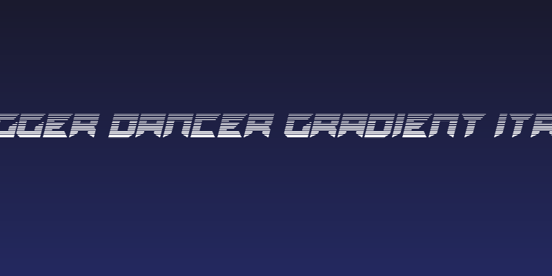 Dagger Dancer Gradient Italic Social Header