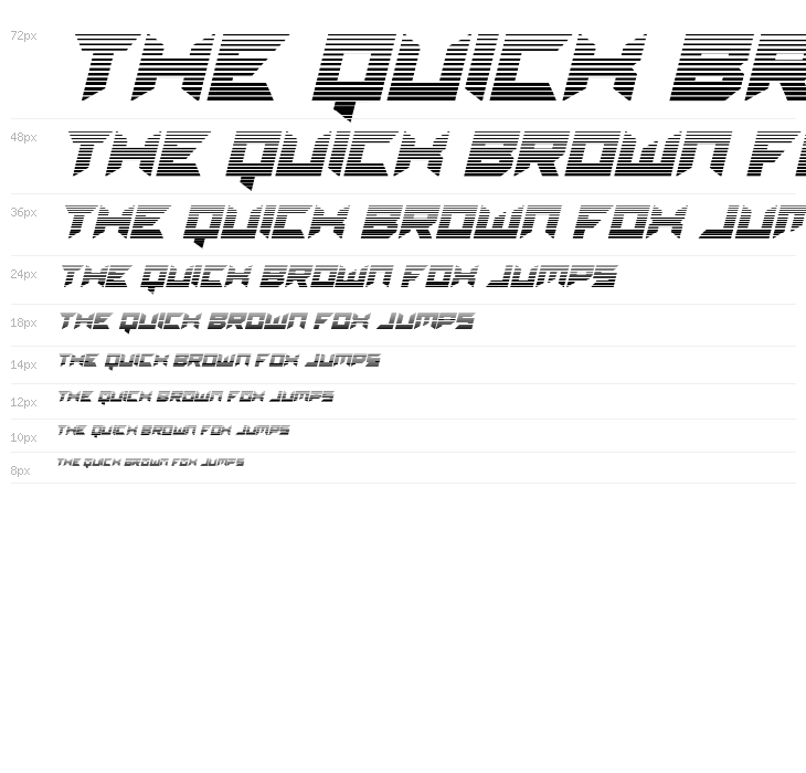 Dagger Dancer Gradient Italic Waterfall