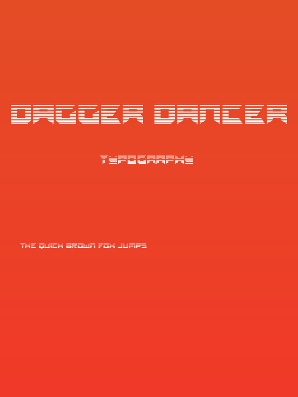 Dagger Dancer Gradient Poster