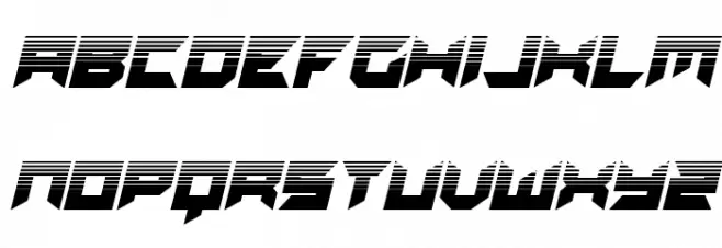 Dagger Dancer Halftone Italic Polices MAJUSCULES