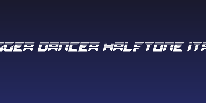 Dagger Dancer Halftone Italic Social Header