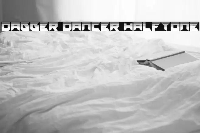 Dagger Dancer Halftone Font examples