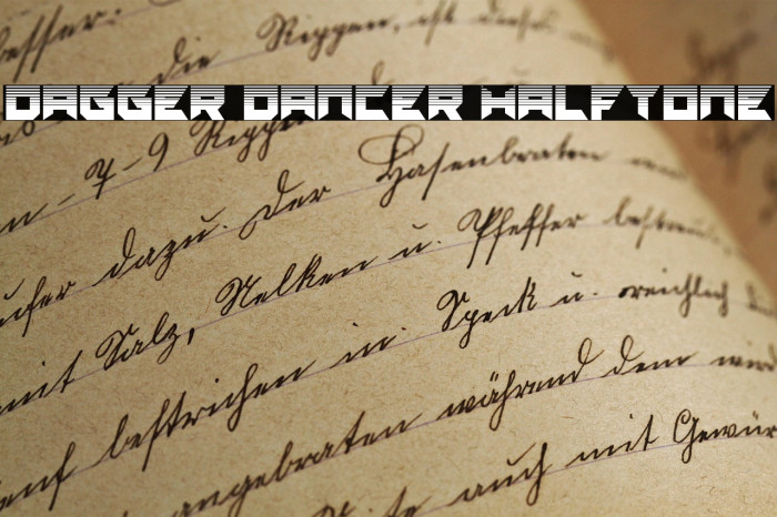 Dagger Dancer Halftone Example 3