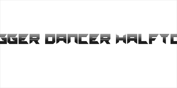 Dagger Dancer Halftone Logo