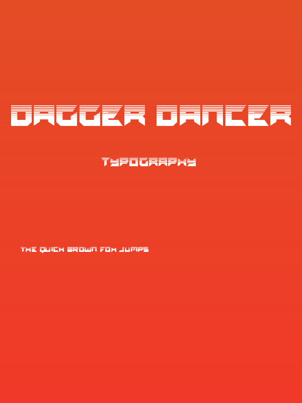 Dagger Dancer Halftone Poster