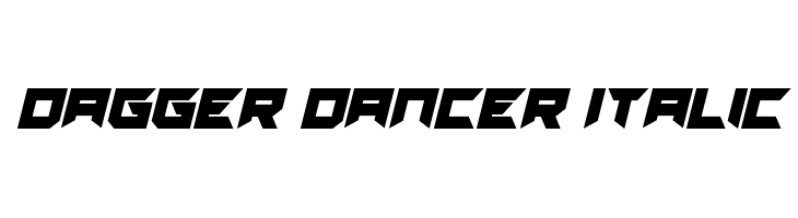 Dagger Dancer Italic  Frei Schriftart Herunterladen