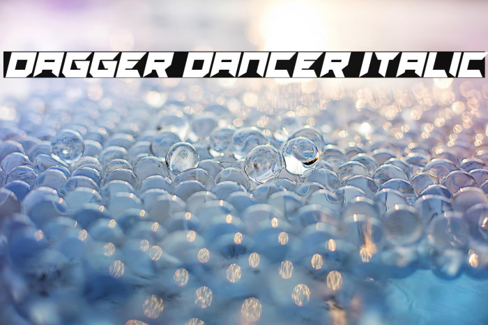Dagger Dancer Italic Example 2