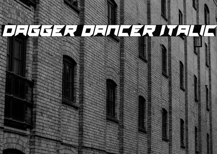 Dagger Dancer Italic Example 3