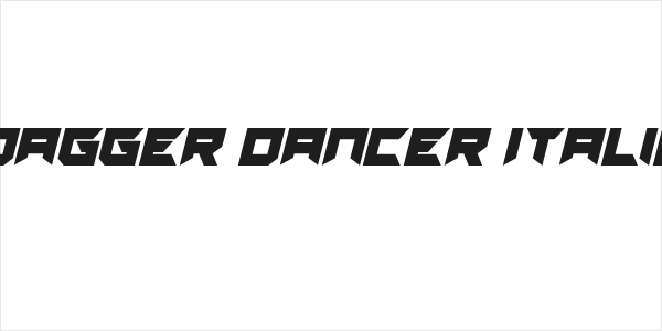 Dagger Dancer Italic Logo