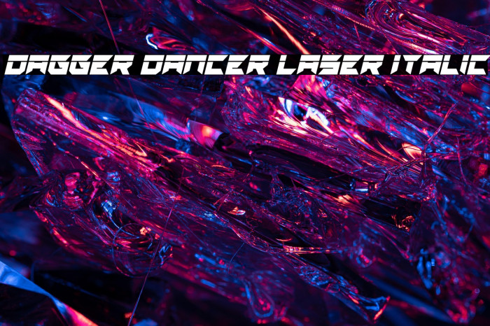 Dagger Dancer Laser Italic Example 3
