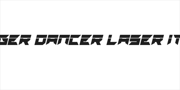 Dagger Dancer Laser Italic Logo