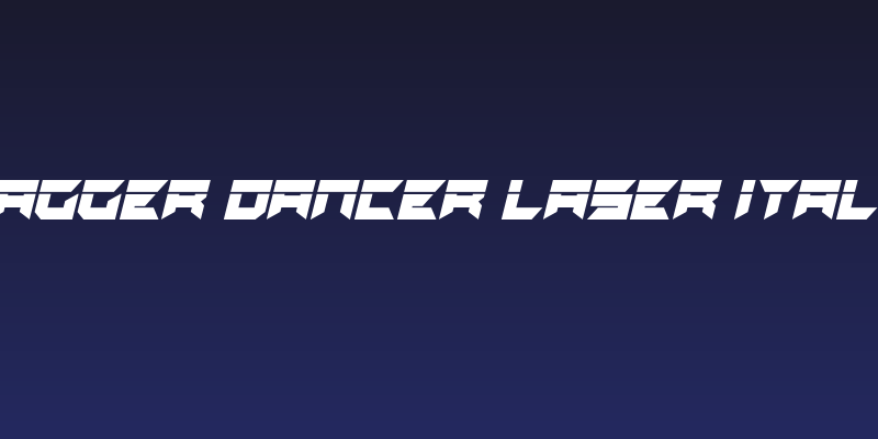 Dagger Dancer Laser Italic Social Header