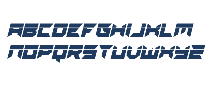 Dagger Dancer Laser Italic Lowercase