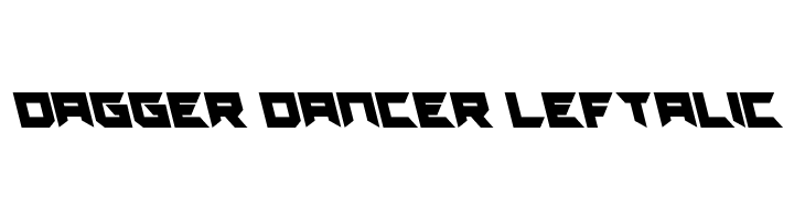 Dagger Dancer Leftalic  免费字体下载