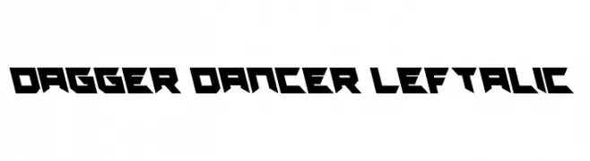 Dagger Dancer Leftalic  Free Fonts Download