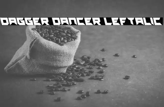 Dagger Dancer Leftalic フォント examples