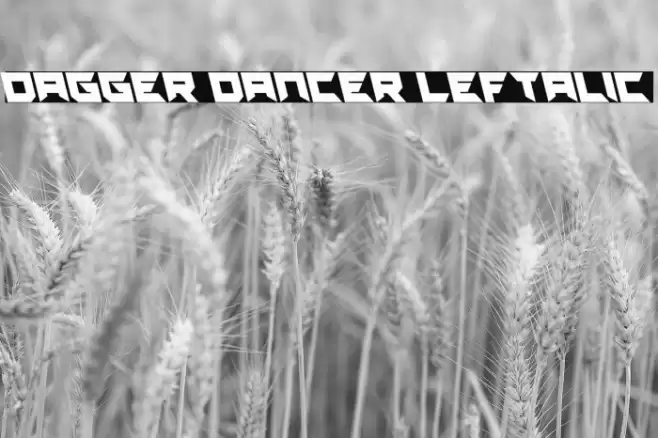 Dagger Dancer Leftalic フォント examples