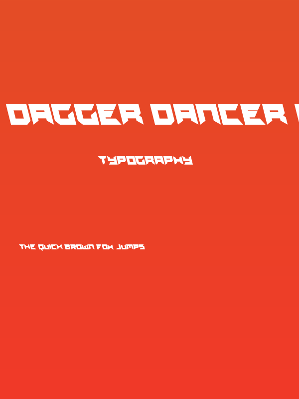Dagger Dancer Leftalic Poster