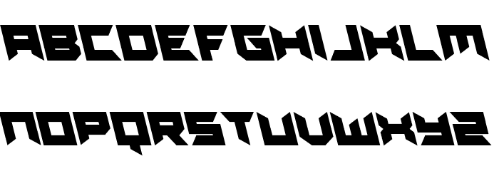 Dagger Dancer Leftalic Font LOWERCASE