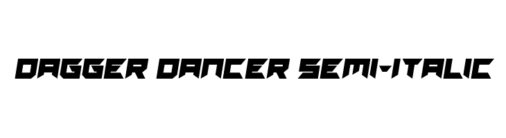 Dagger Dancer Semi-Italic  नि: शुल्क फ़ॉन्ट्स डाउनलोड