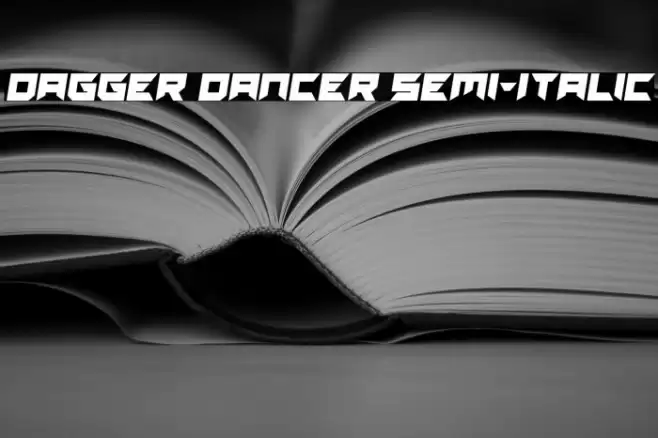 Dagger Dancer Semi-Italic Polices examples