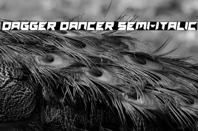 Dagger Dancer Semi-Italic Polices examples