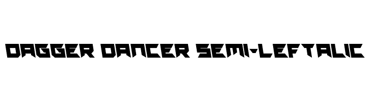 Dagger Dancer Semi-Leftalic  免费字体下载