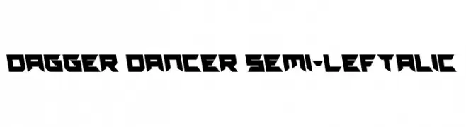 Dagger Dancer Semi-Leftalic  Descarca Fonturi Gratis
