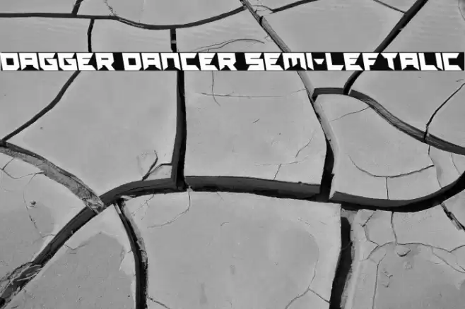 Dagger Dancer Semi-Leftalic फ़ॉन्ट examples