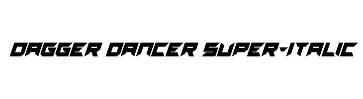 Dagger Dancer Super-Italic  Free Fonts Download
