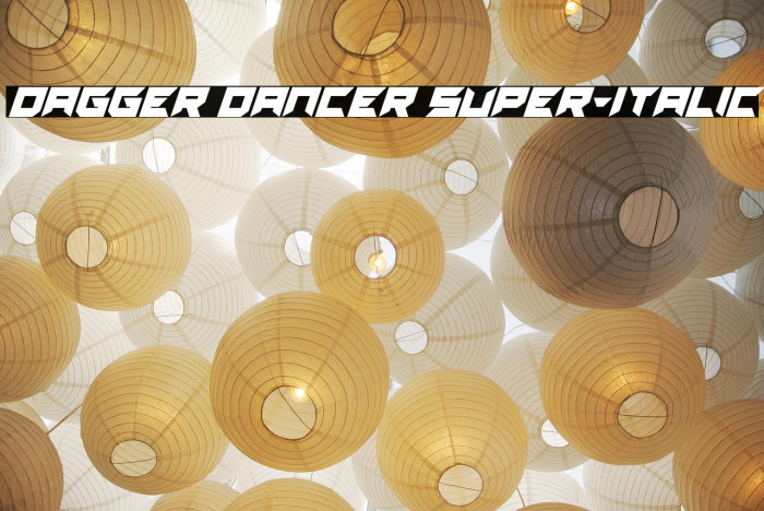 Dagger Dancer Super-Italic Example 2