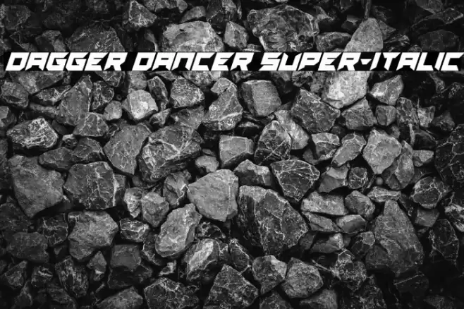 Dagger Dancer Super-Italic Font examples