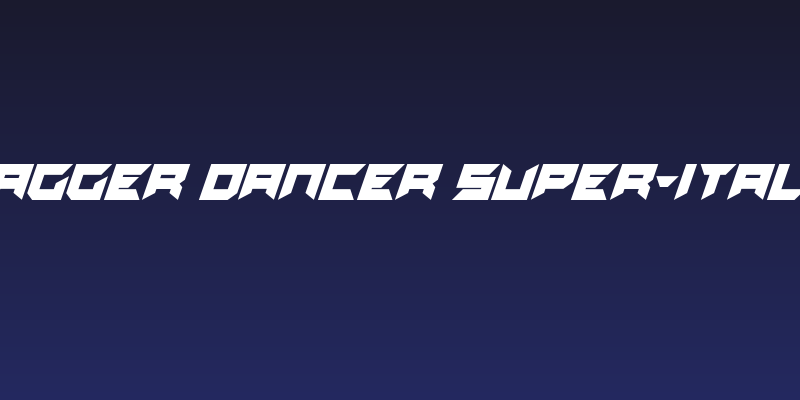 Dagger Dancer Super-Italic Social Header