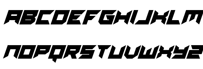 Dagger Dancer Super-Italic Font LOWERCASE