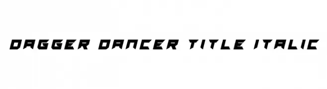 Dagger Dancer Title Italic  Descarca Fonturi Gratis