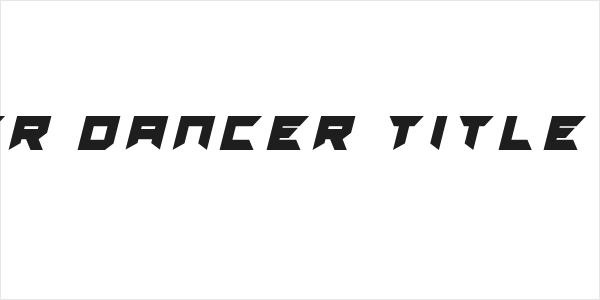 Dagger Dancer Title Italic Logo