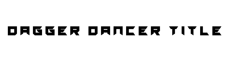 Dagger Dancer Title  नि: शुल्क फ़ॉन्ट्स डाउनलोड