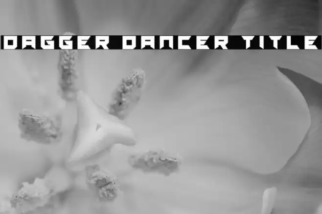 Dagger Dancer Title Font examples