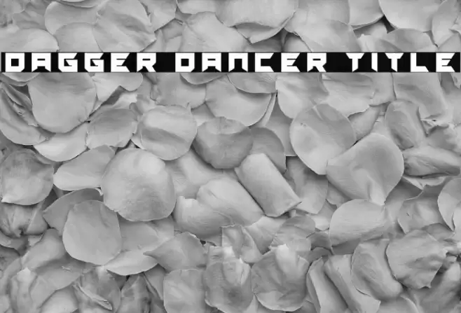 Dagger Dancer Title Font examples